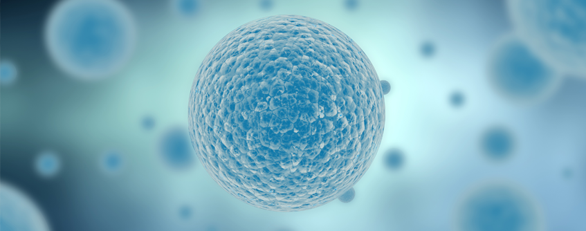 Ilustração renderizada de células cancerígenas